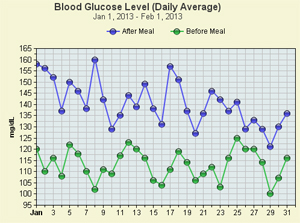 Daily Blood Sugar Chart